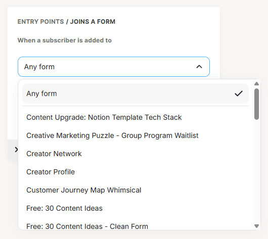 Add a trigger for a visual automation in Kit